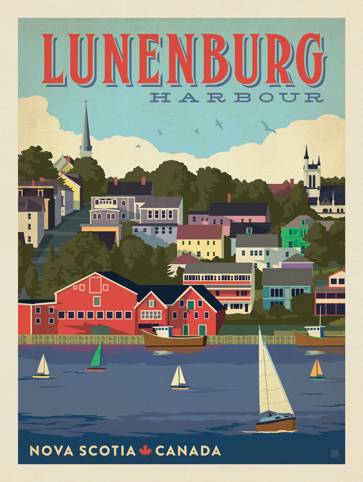 Canada: Lunenburg Harbour, Nova Scotia - Puzzle - Artwork