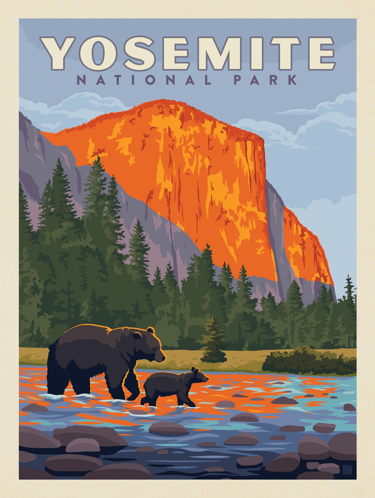 Yosemite National Park: Sunset On El Capitan  - Puzzle - Artwork
