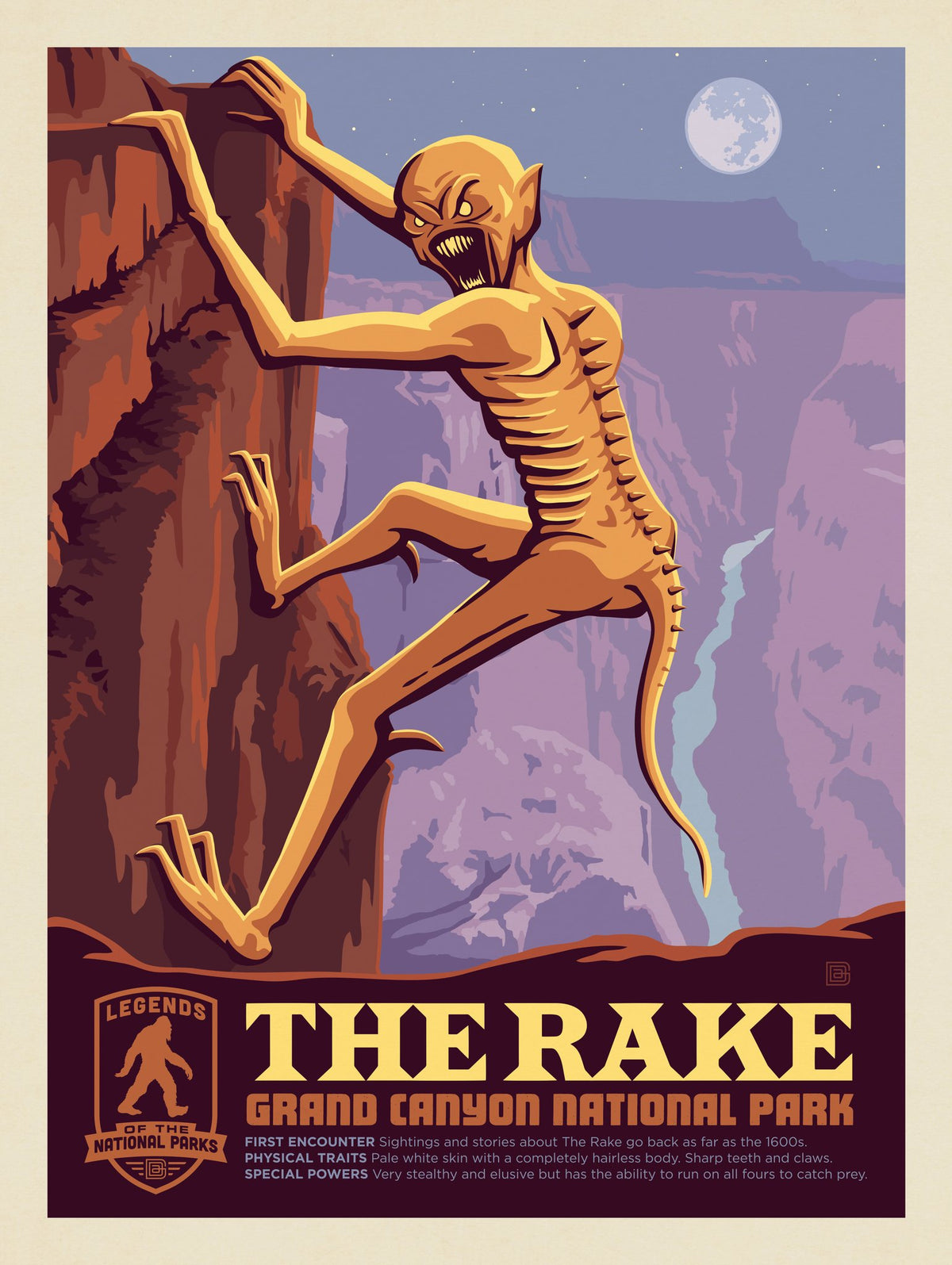 Legends Of The National Parks: Grand Canyon's Rake - Puzzle - Artwork