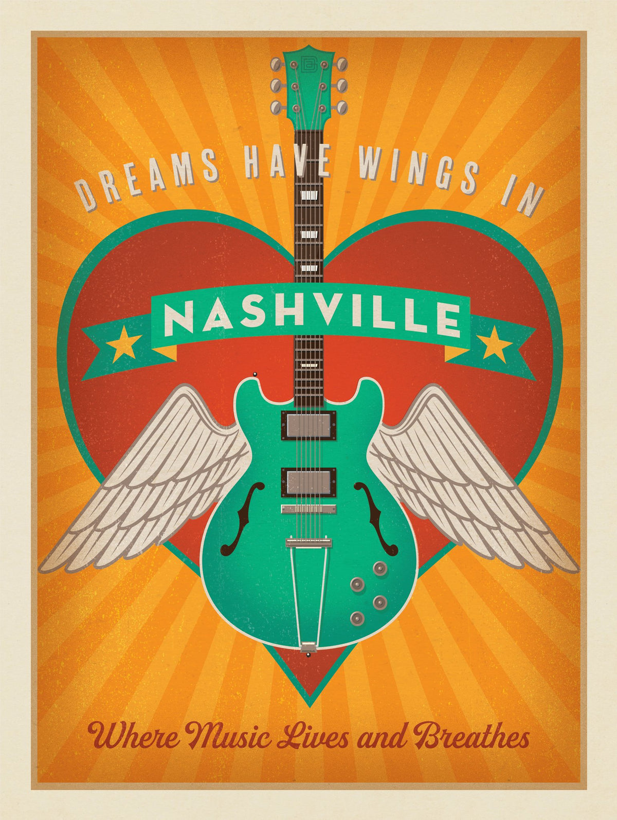Dreams Have Wings in Nashville - Puzzle - Artwork