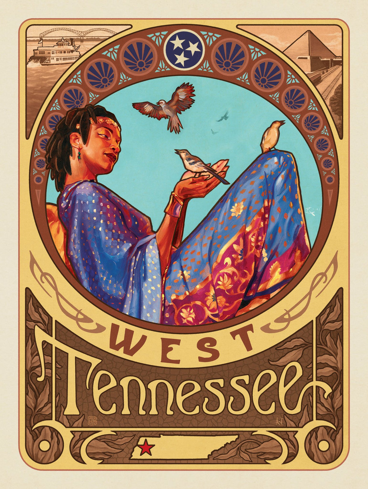 Three Graces: 1 West Tennessee - Puzzle - Artwork