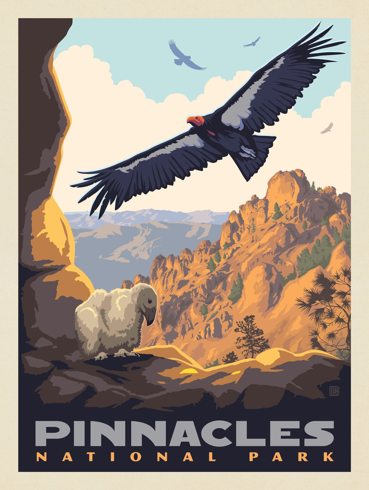 Pinnacles National Park: California Condors - Puzzle - Artwork