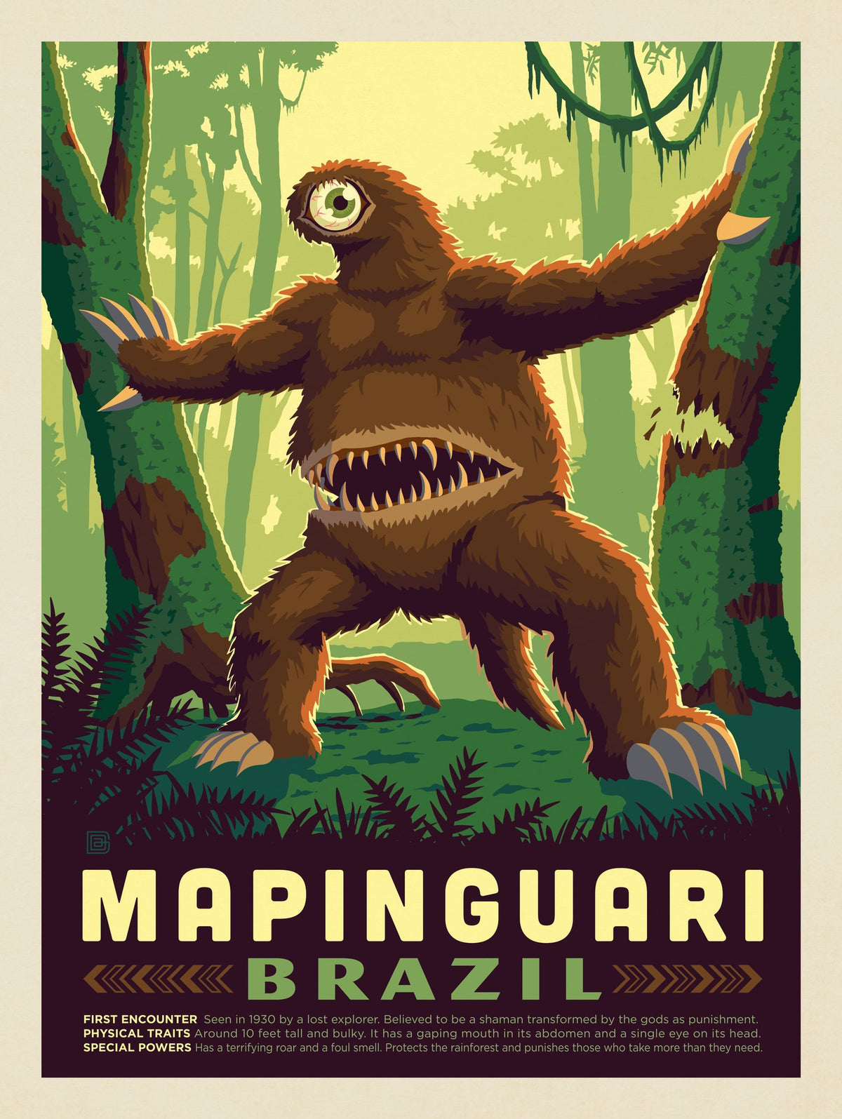 Mythical Creatures: Mapinguari (Brazil) - Puzzle - Artwork