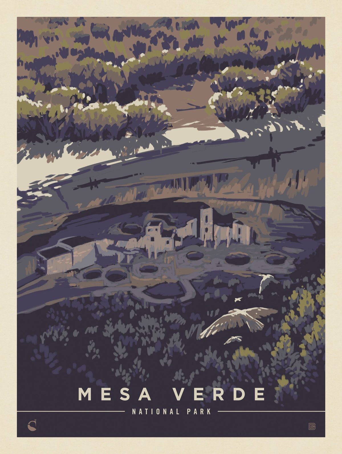 Mesa Verde National Park: Bird's Eye View - Puzzle - Artwork