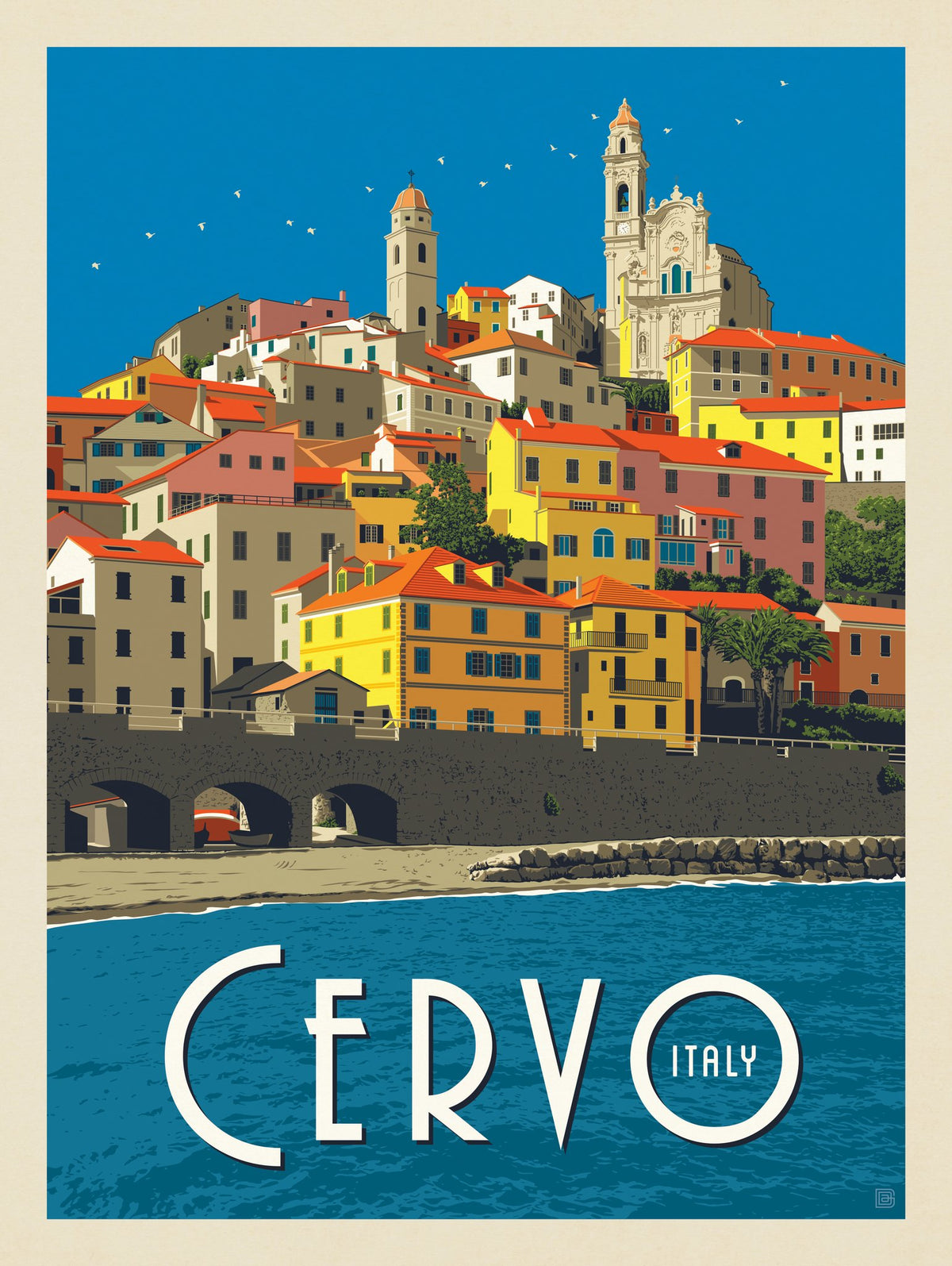 Italy: Cervo - Puzzle - Artwork
