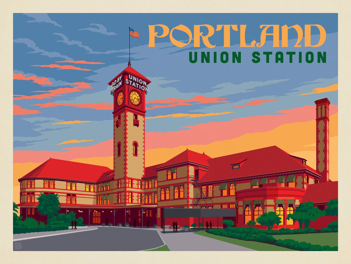 Portland, Oregon: Union Station - Puzzle - Artwork