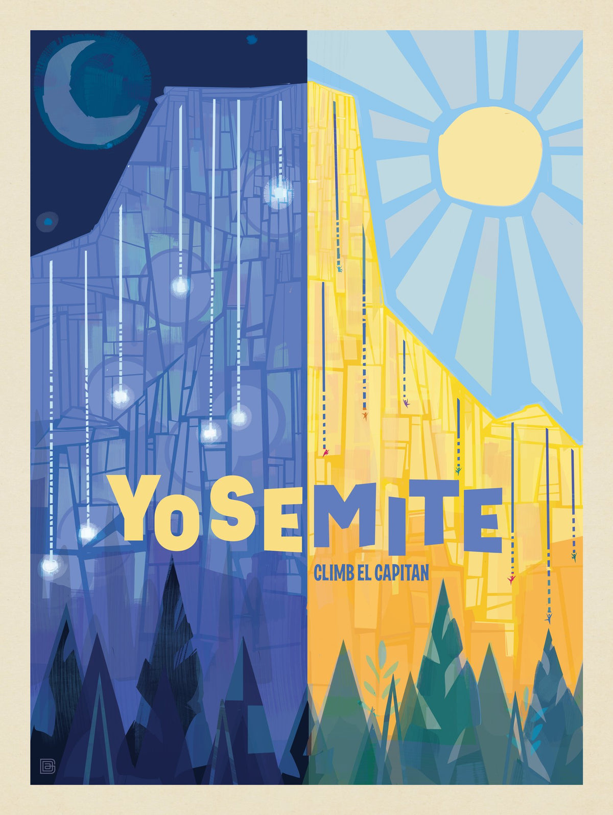 Yosemite National Park: Climb El Capitan (Mod Design) - Puzzle - Artwork