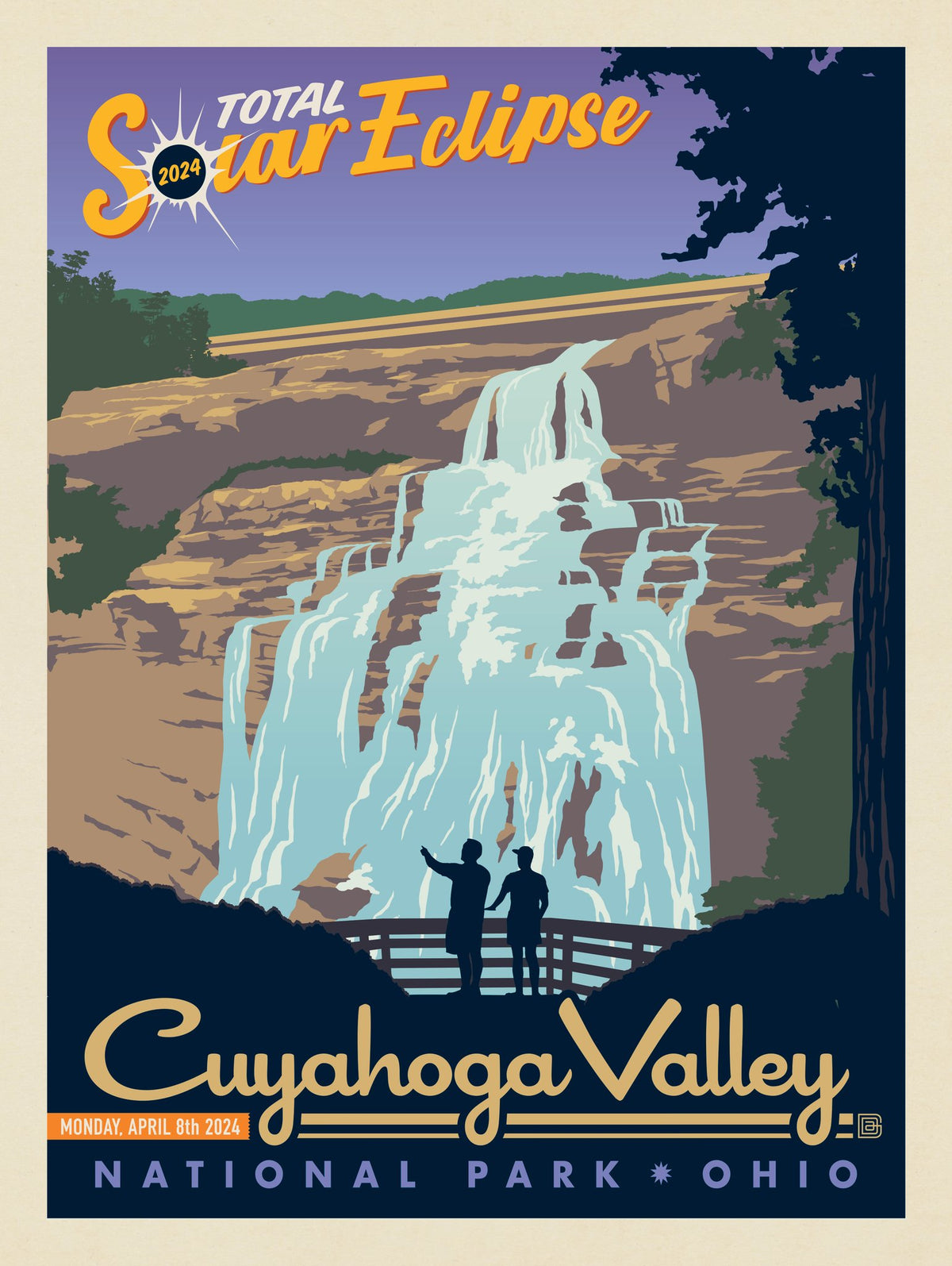 2024 Total Solar Eclipse: Cuyahoga Valley National Park - Puzzle - Artwork
