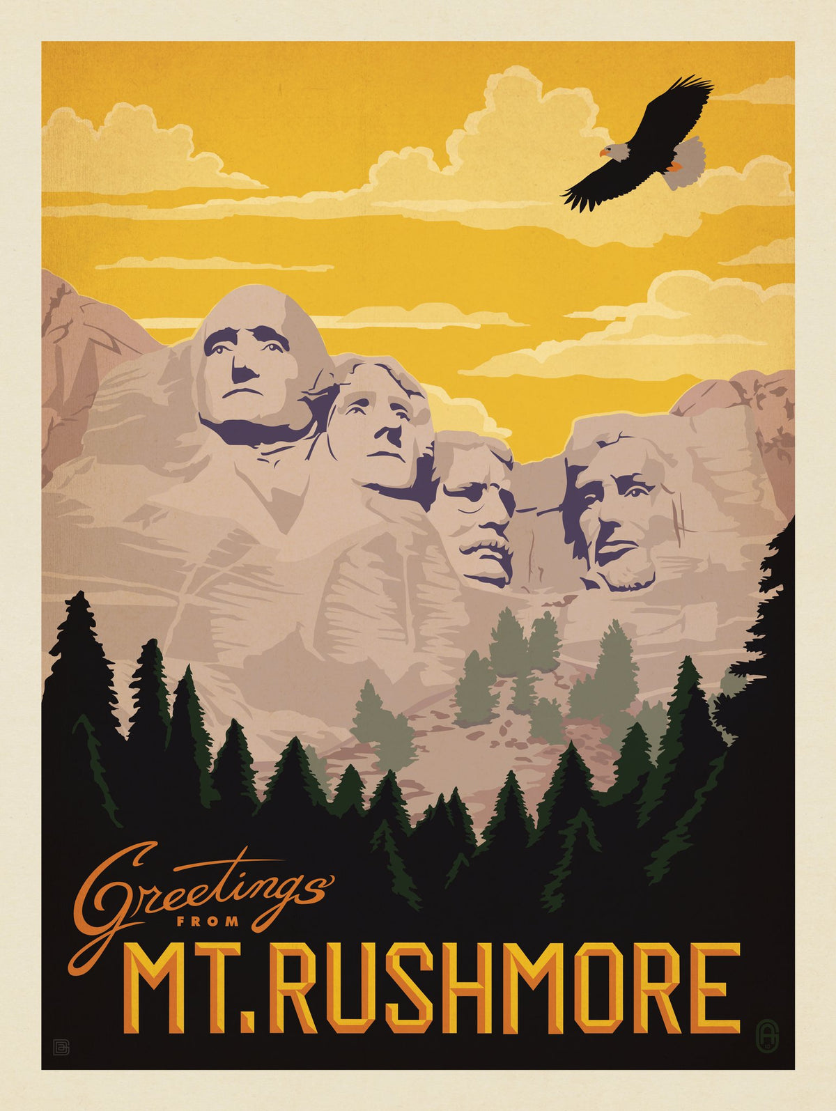 Mt Rushmore National Memorial - Puzzle - Artwork