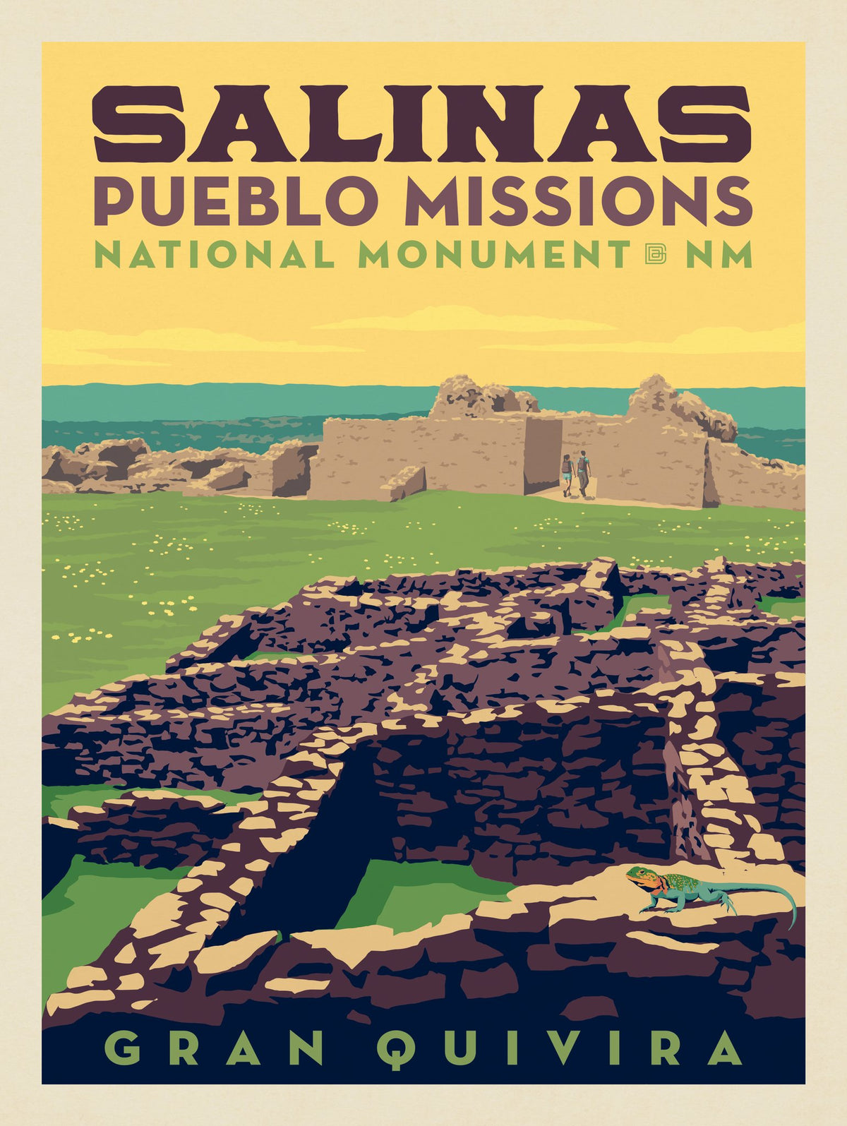 Salinas Pueblo Missions National Monument: Gran Quivira - Puzzle - Artwork