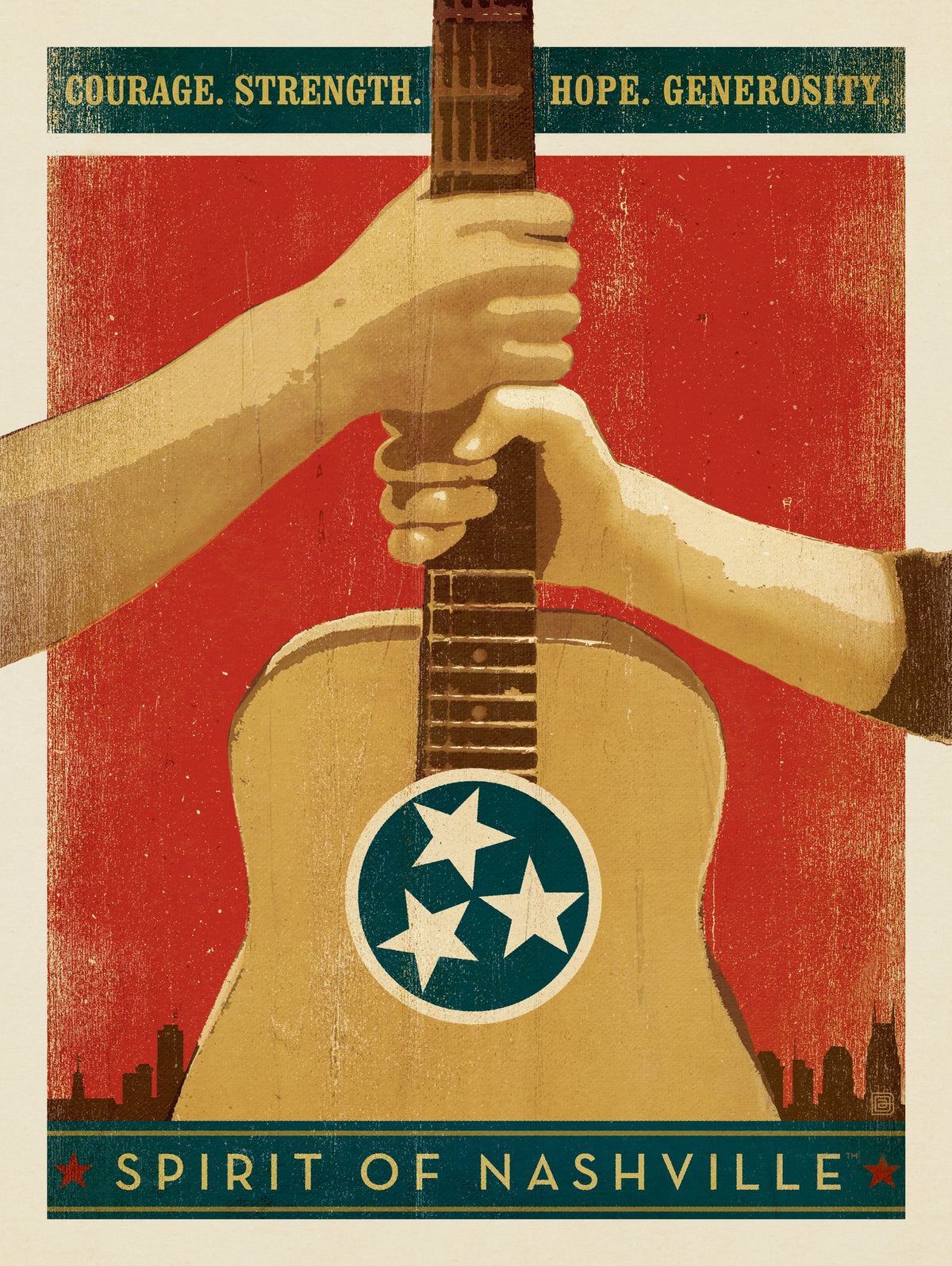 Spirit of Nashville: Courage. Strength. Hope... - Puzzle - Artwork