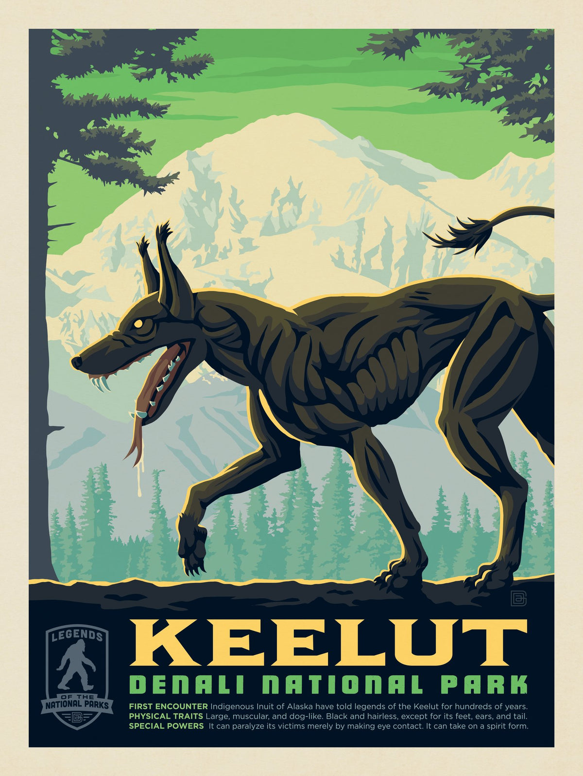 Legends Of The National Parks: Denali's Keelut - Puzzle - Artwork