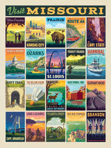 MO—Visit Missouri: Multi-Image Print - Puzzle - Artwork