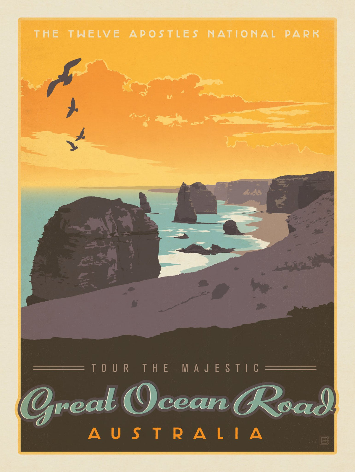 Australia: Great Ocean Road - Puzzle - Artwork