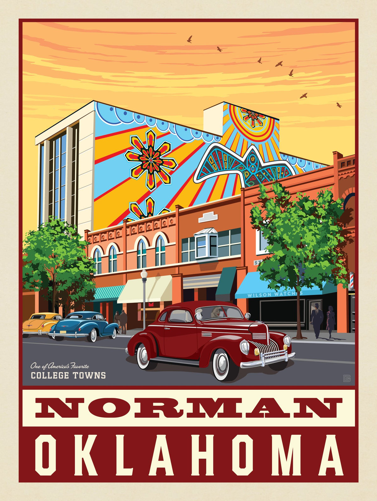 American College Towns: Norman, Oklahoma - Puzzle - Artwork