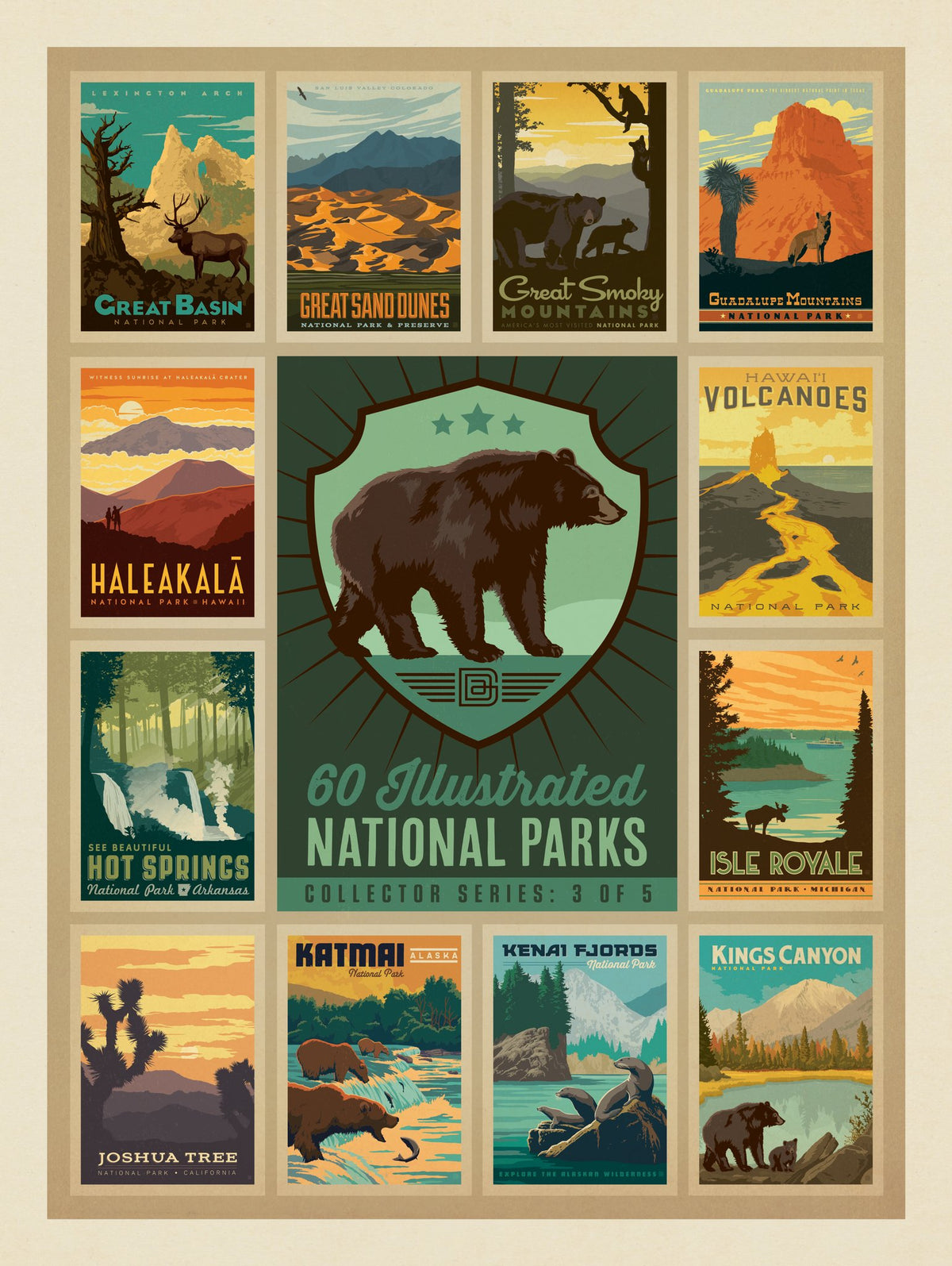 National Parks Collector Series: 3 of 5 - Puzzle - Artwork