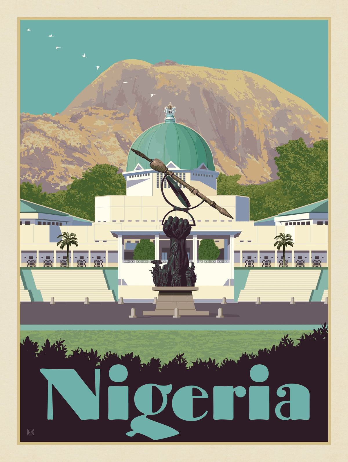 Nigeria, Africa - Puzzle - Artwork