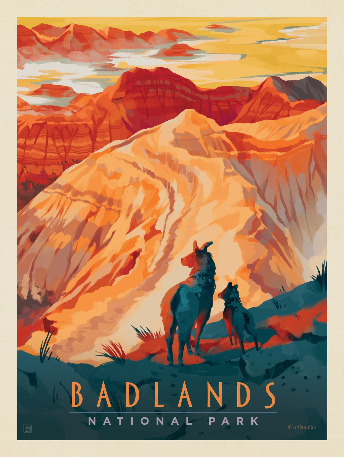 Badlands National Park: Valley View - Puzzle - Artwork