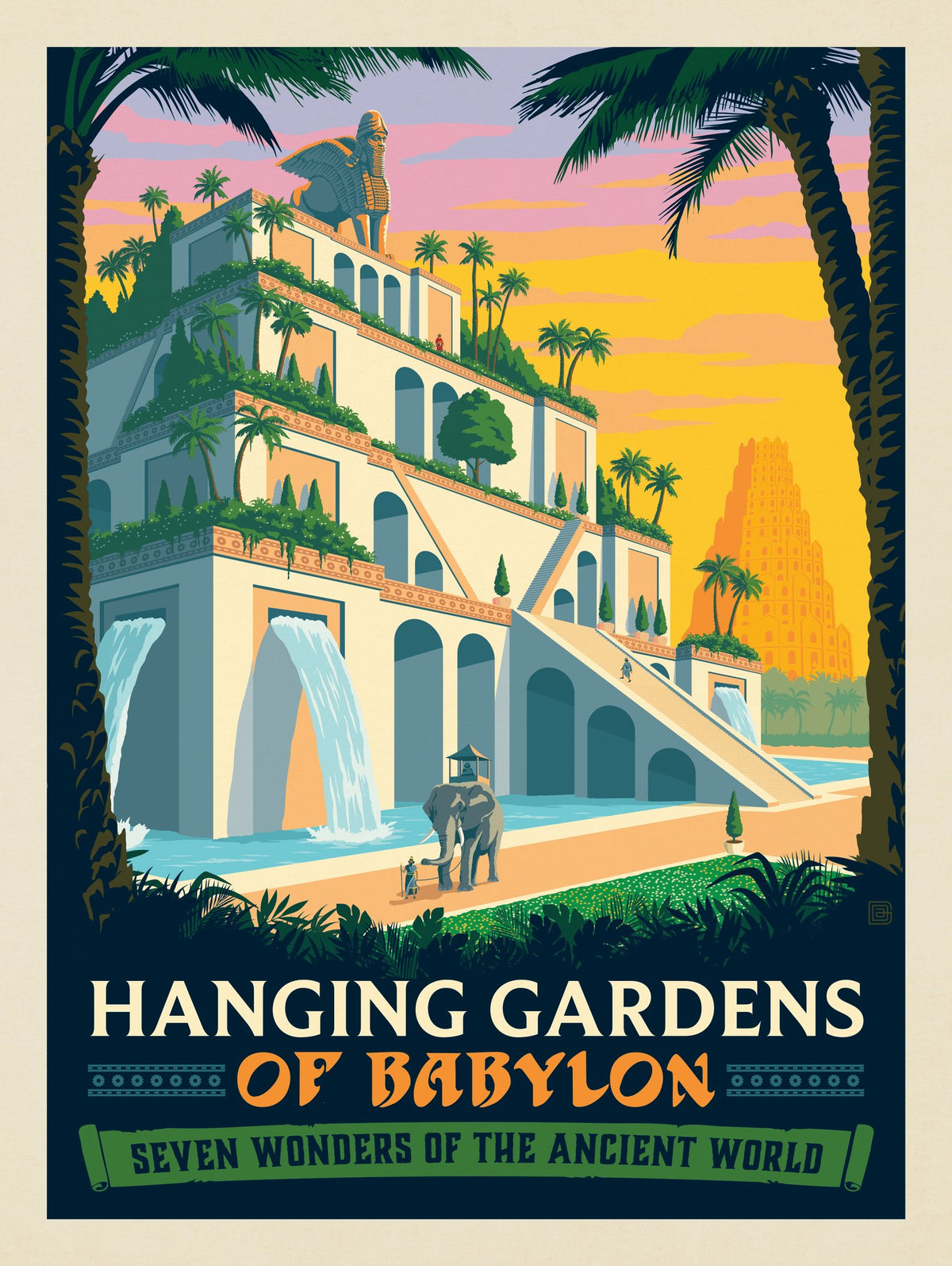 7 Wonders of the Ancient World: The Hanging Gardens of Babylon - Puzzle - Artwork