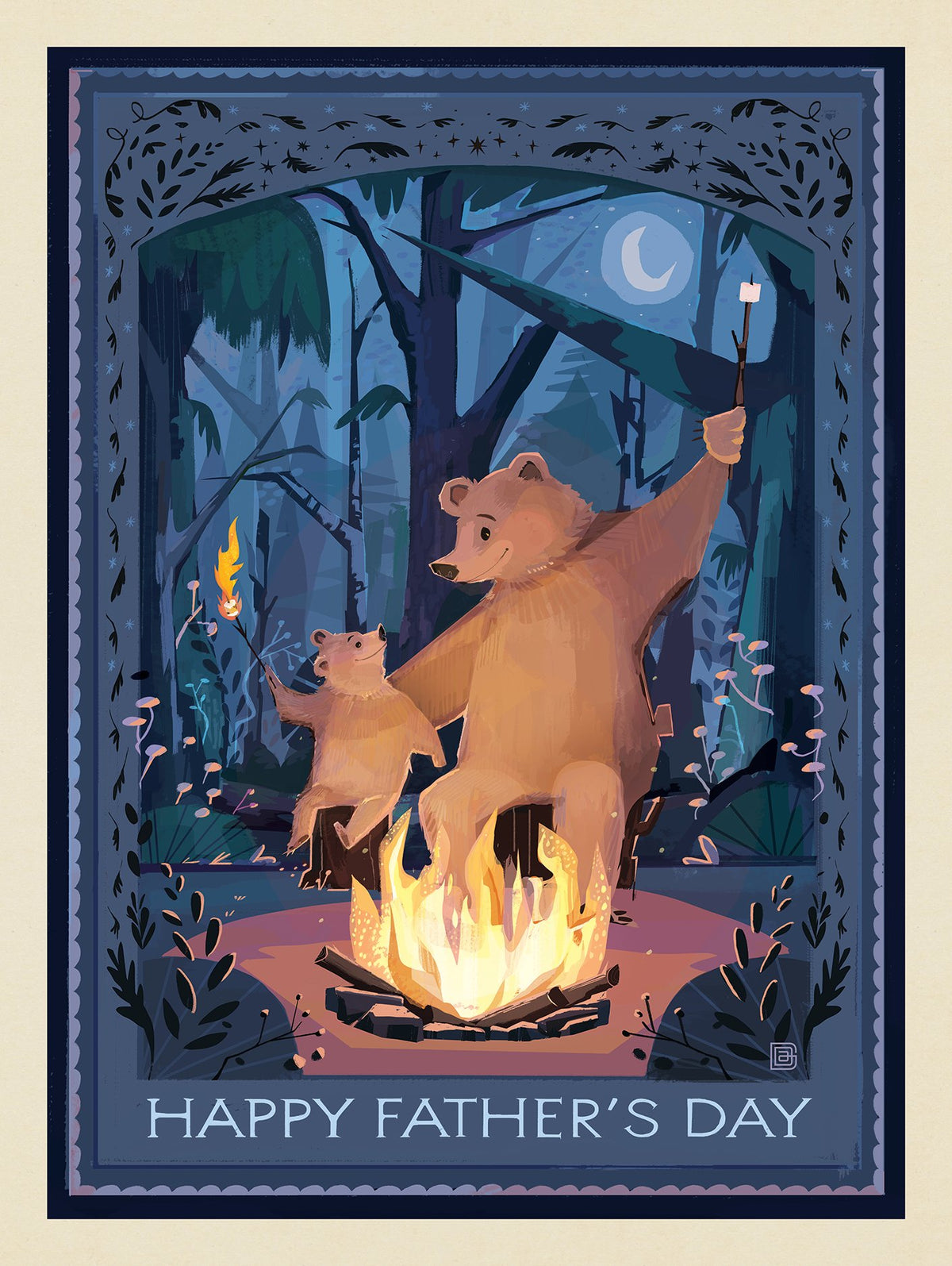 A Greeting Card: Happy Father's Day (Bears) - Puzzle - Artwork