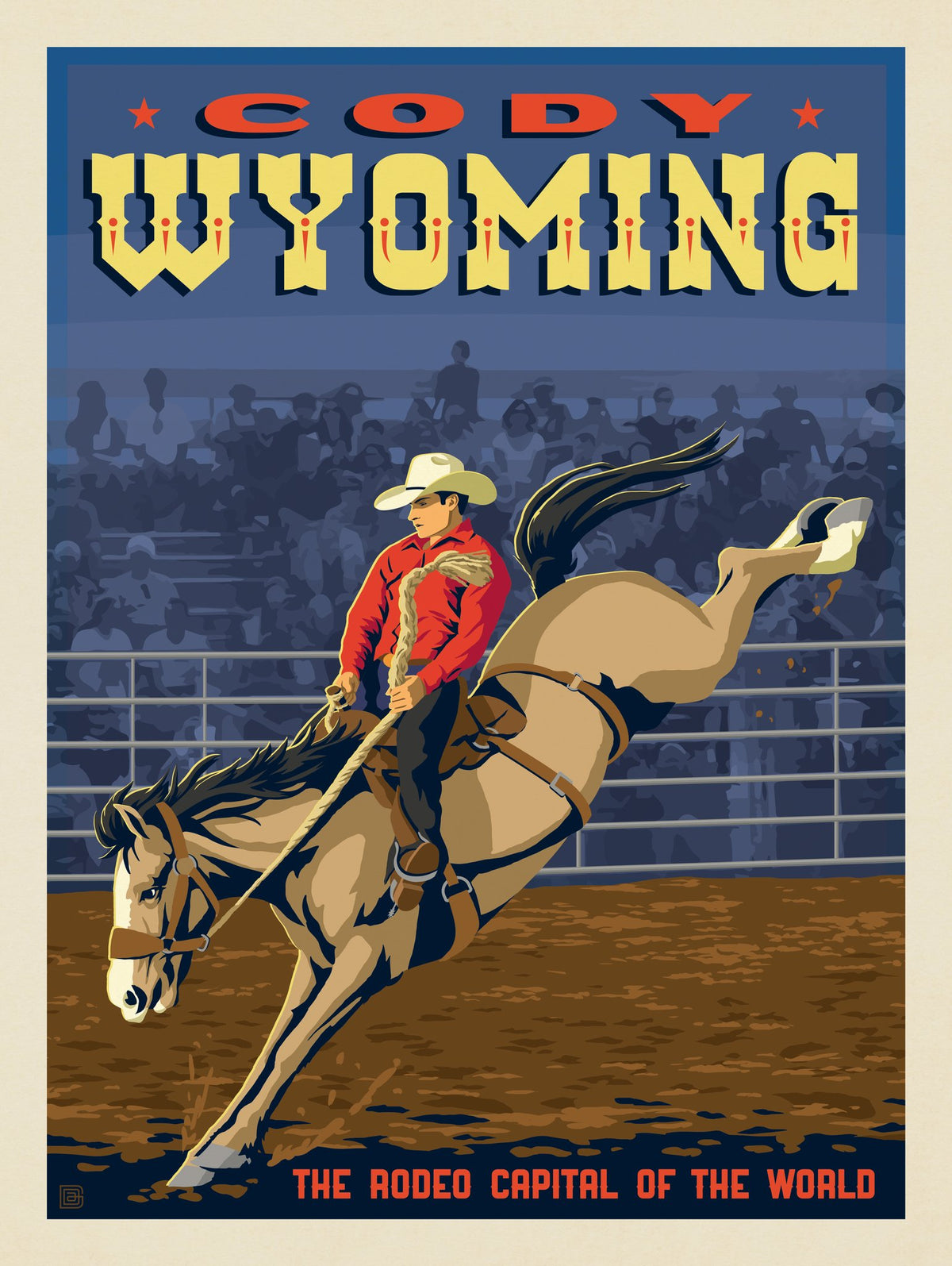Cody, Wyoming: Rodeo Capital Of The World - Puzzle - Artwork