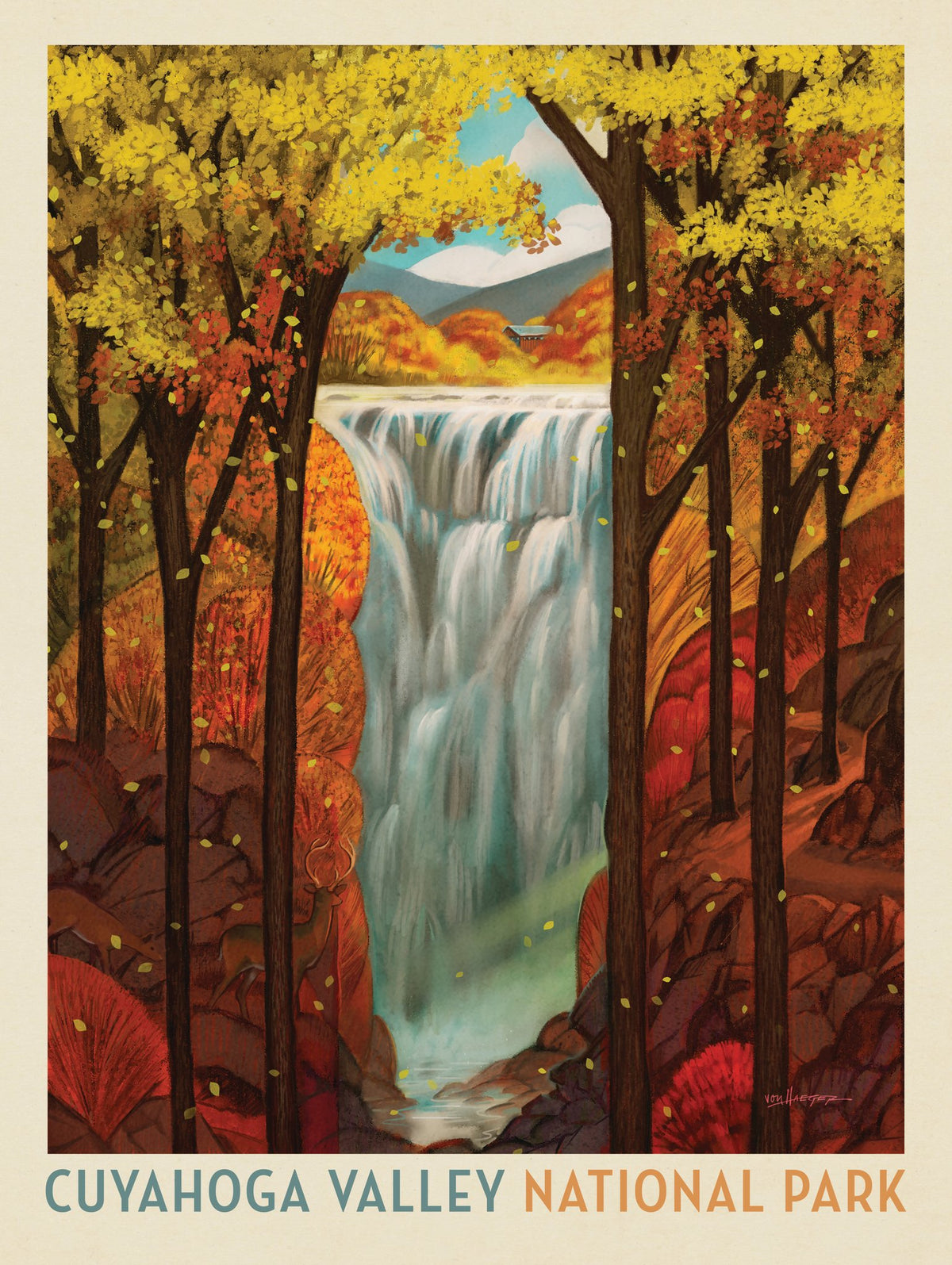 Cuyahoga Valley National Park: Autumn Glory - Puzzle - Artwork