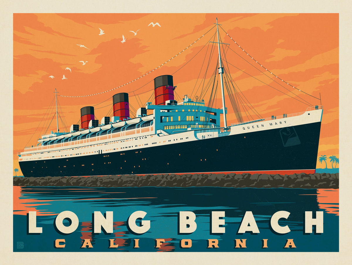 Long Beach, CA: Queen Mary - Puzzle - Artwork