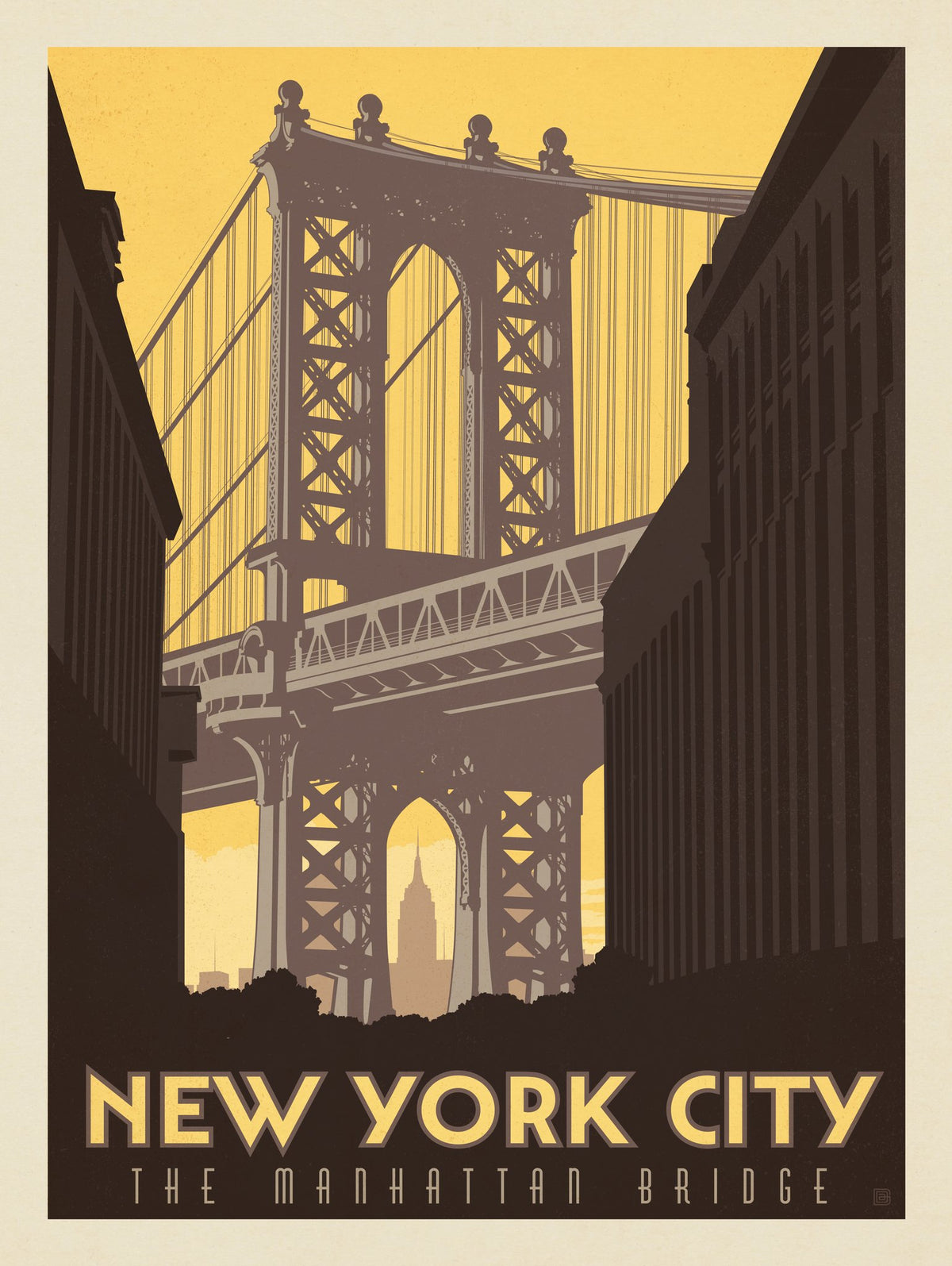 New York City: Manhattan Bridge - Puzzle - Artwork
