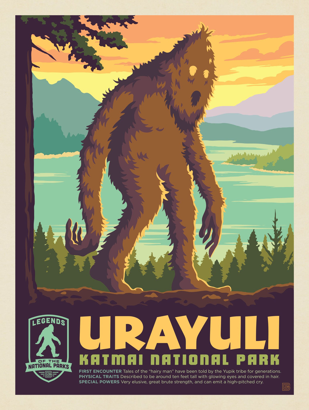 Legends Of The National Parks: Katmai's Urayuli  - Puzzle - Artwork