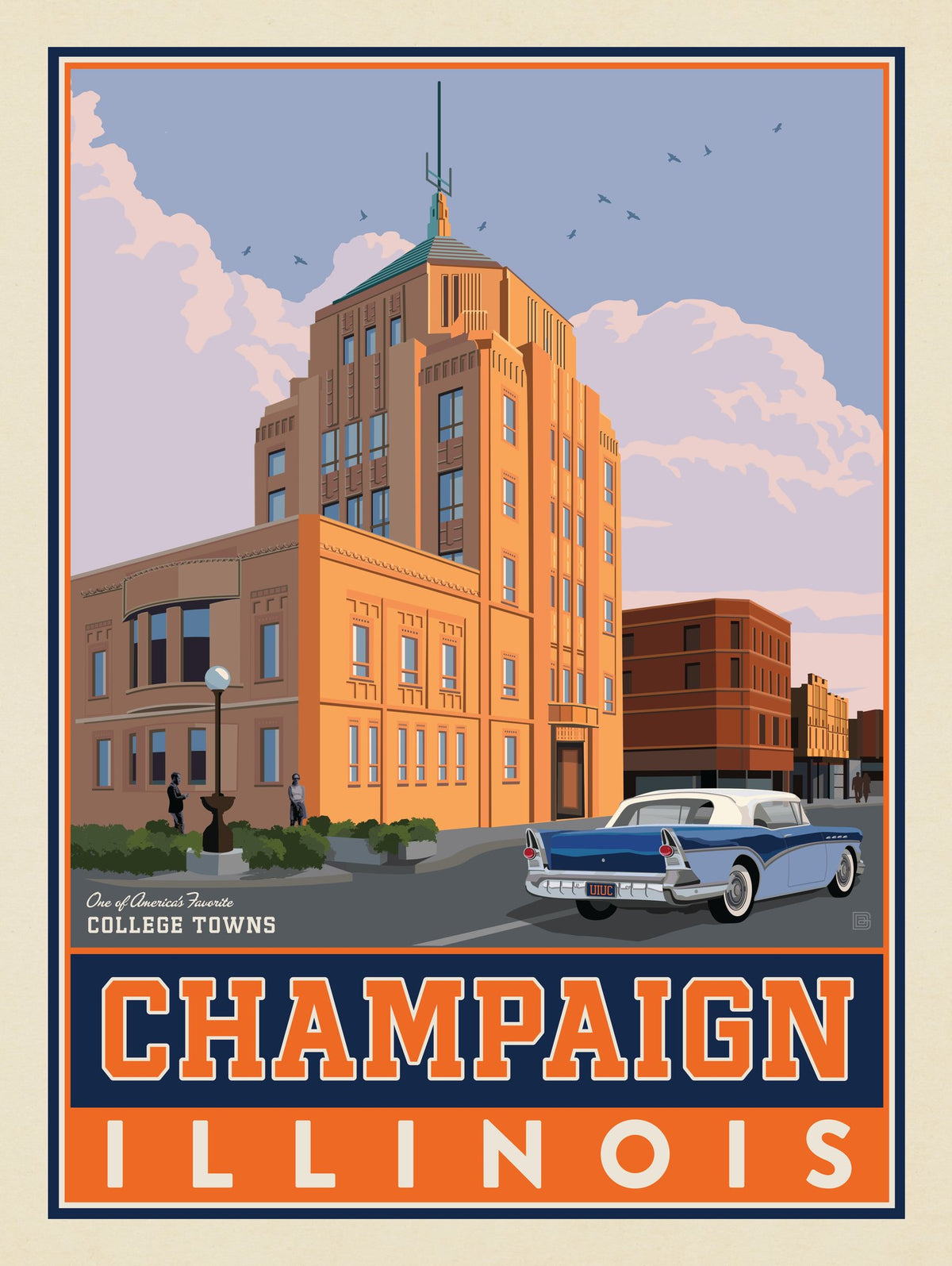 American College Towns: Champaign, IL - Puzzle - Artwork