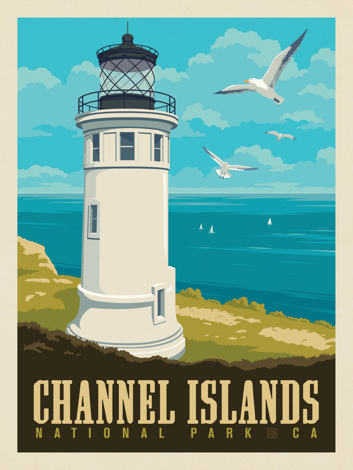 Channel Islands National Park: Anacapa Lighthouse - Puzzle - Artwork