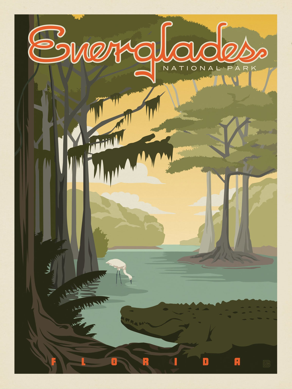 Everglades National Park: Gator - Puzzle - Artwork