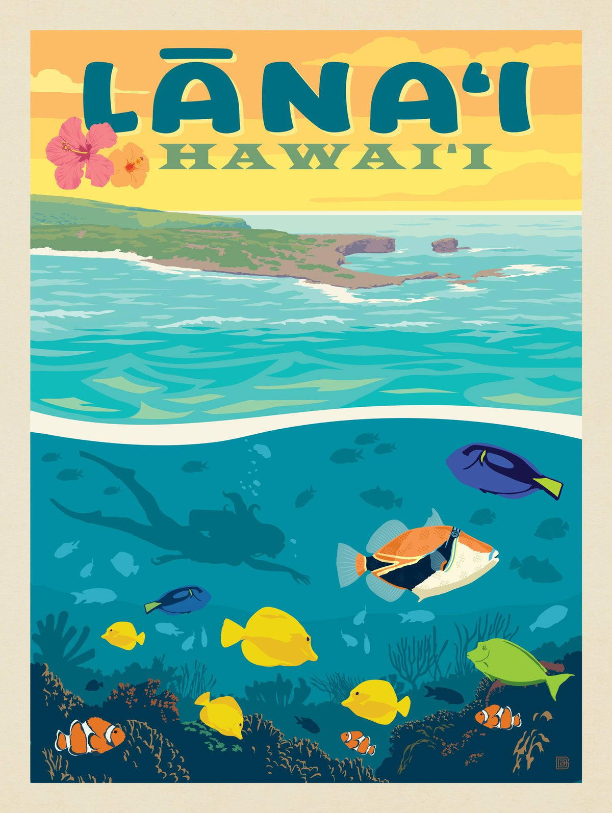 Hawaii: Lānaʻi (Tropical Fish) - Puzzle - Artwork