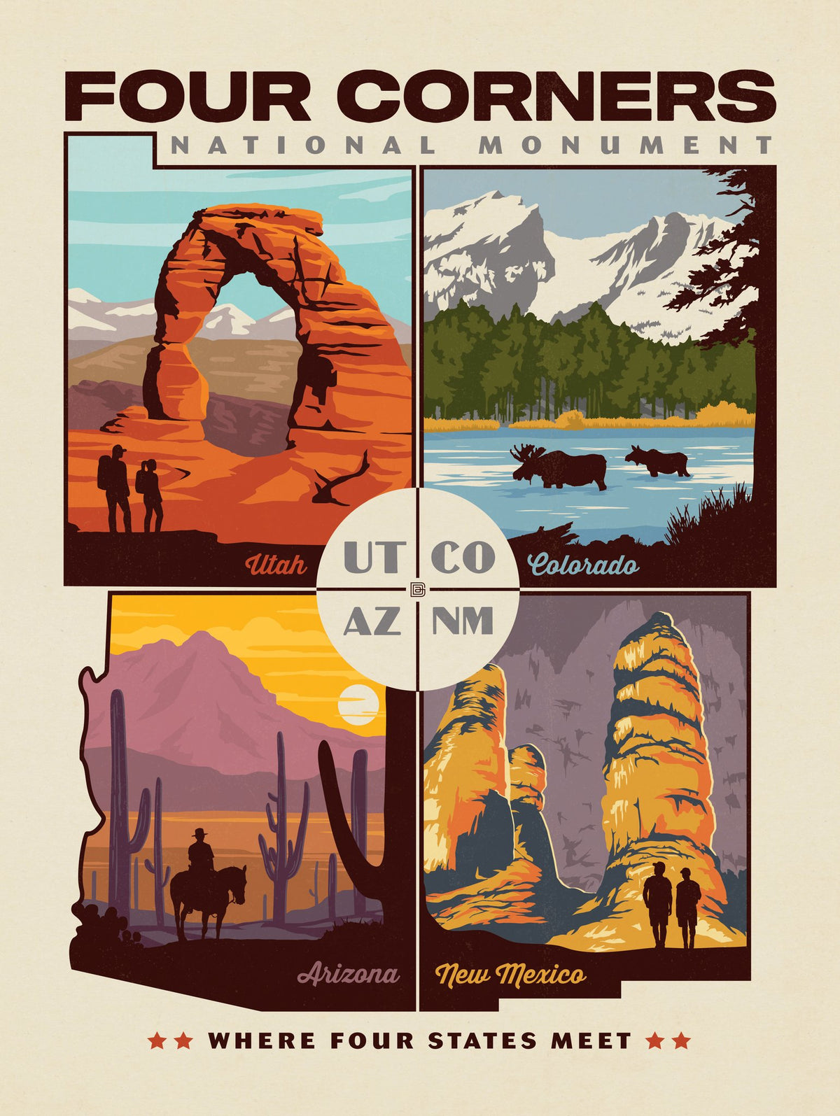 Four Corners National Monument - Puzzle - Artwork