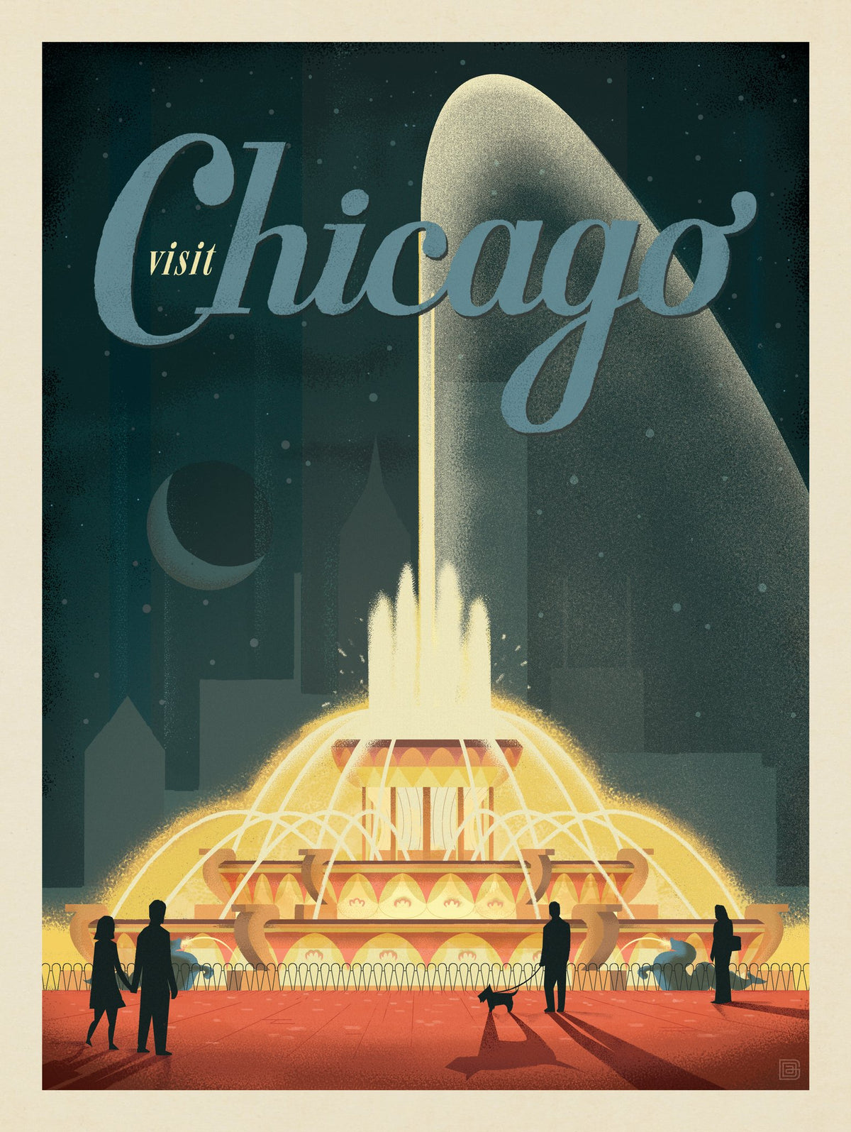 Chicago: Buckingham Fountain - Puzzle - Artwork