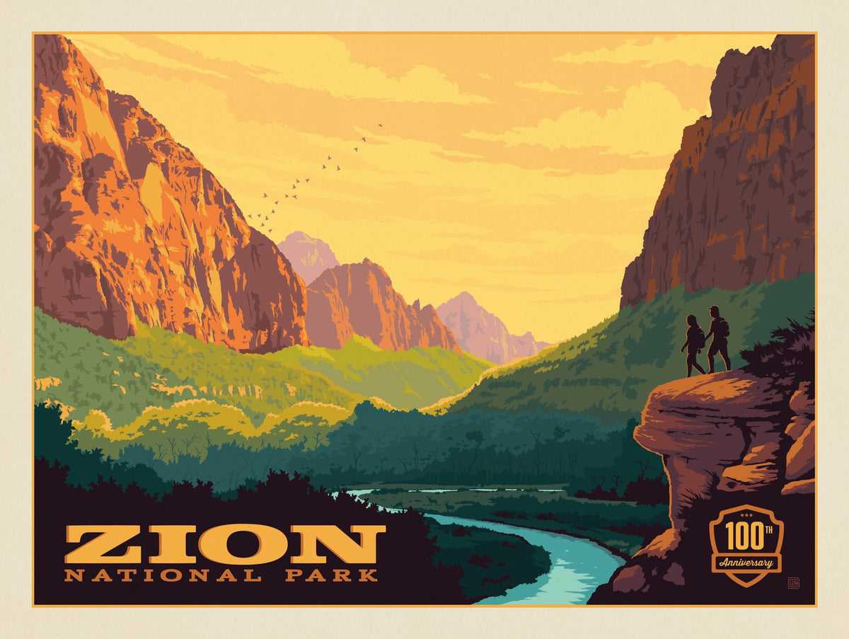 Zion National Park: 100th Anniversary (Horizontal) - Puzzle - Artwork