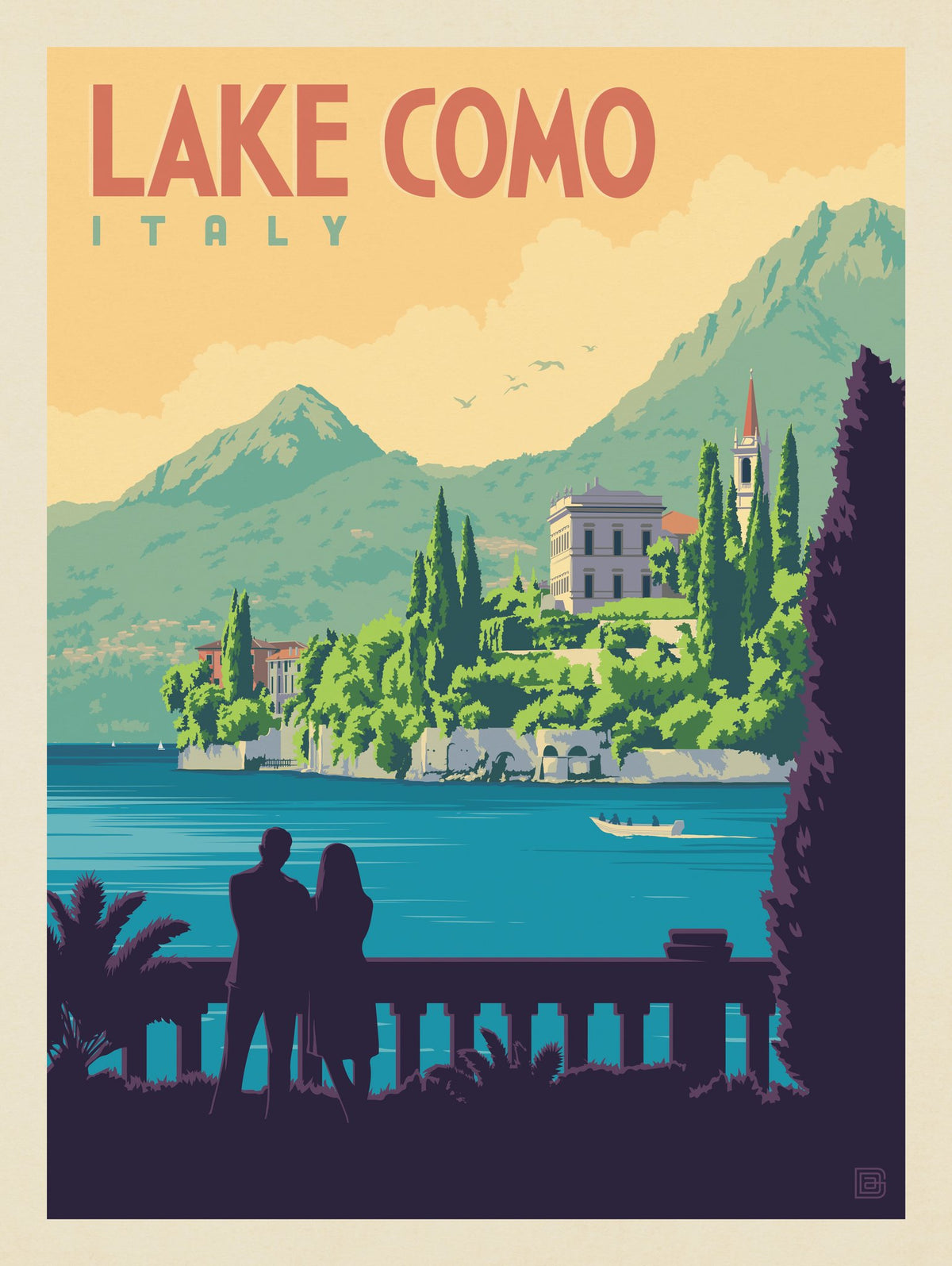 Italy: Lake Como - Puzzle - Artwork