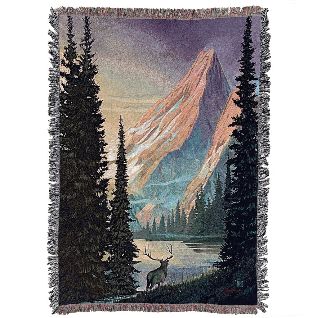 Woven Throw Blanket: (Vertical) Rocky Mountains National Park - Anderson  Design Group