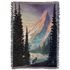 Woven Throw Blanket: (Vertical) Rocky Mountains National Park