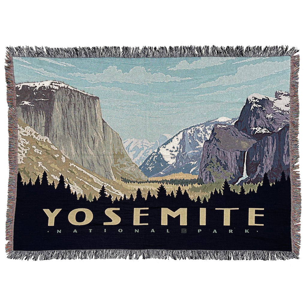 Woven Throw Blanket: (Horizontal) Yosemite National Park