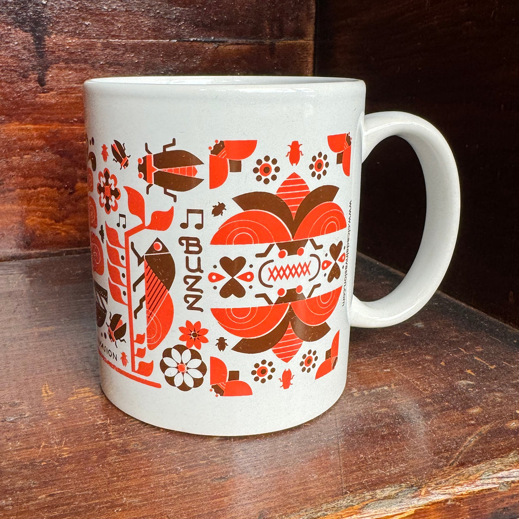 2024 Scratch-N-Dent Sale: Cicada Print Coffee Mug (Bargain—25% OFF!)