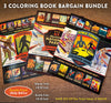 COLORING BOOK BUNDLE: Space Travel, Legendary Creatures, & National Parks
