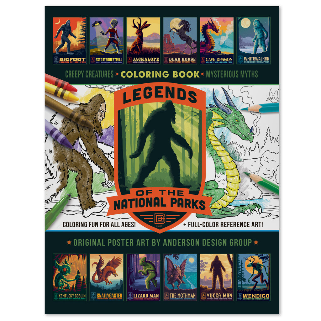 COLORING BOOK: Legends Of The National Parks (Best Seller!)