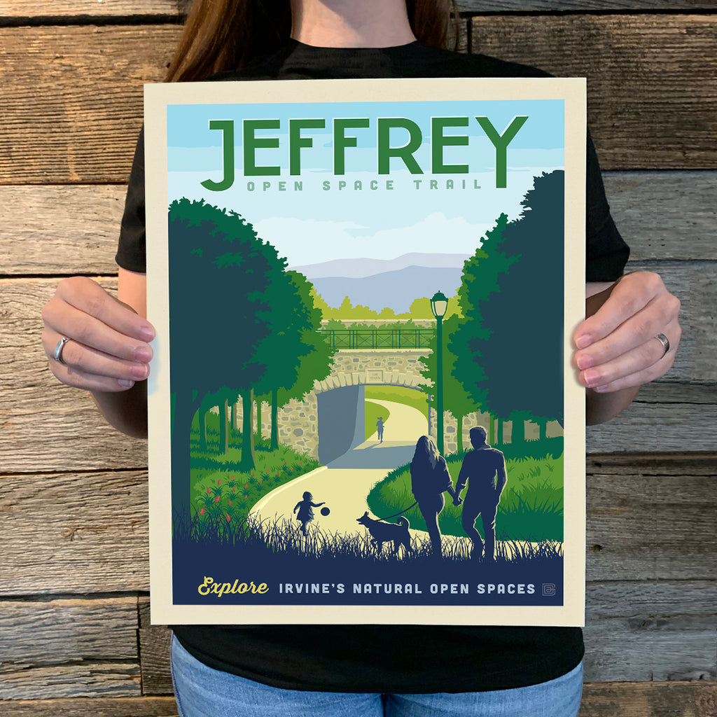Irvine, California Collector's Print: Jeffrey Open Spaace Trail