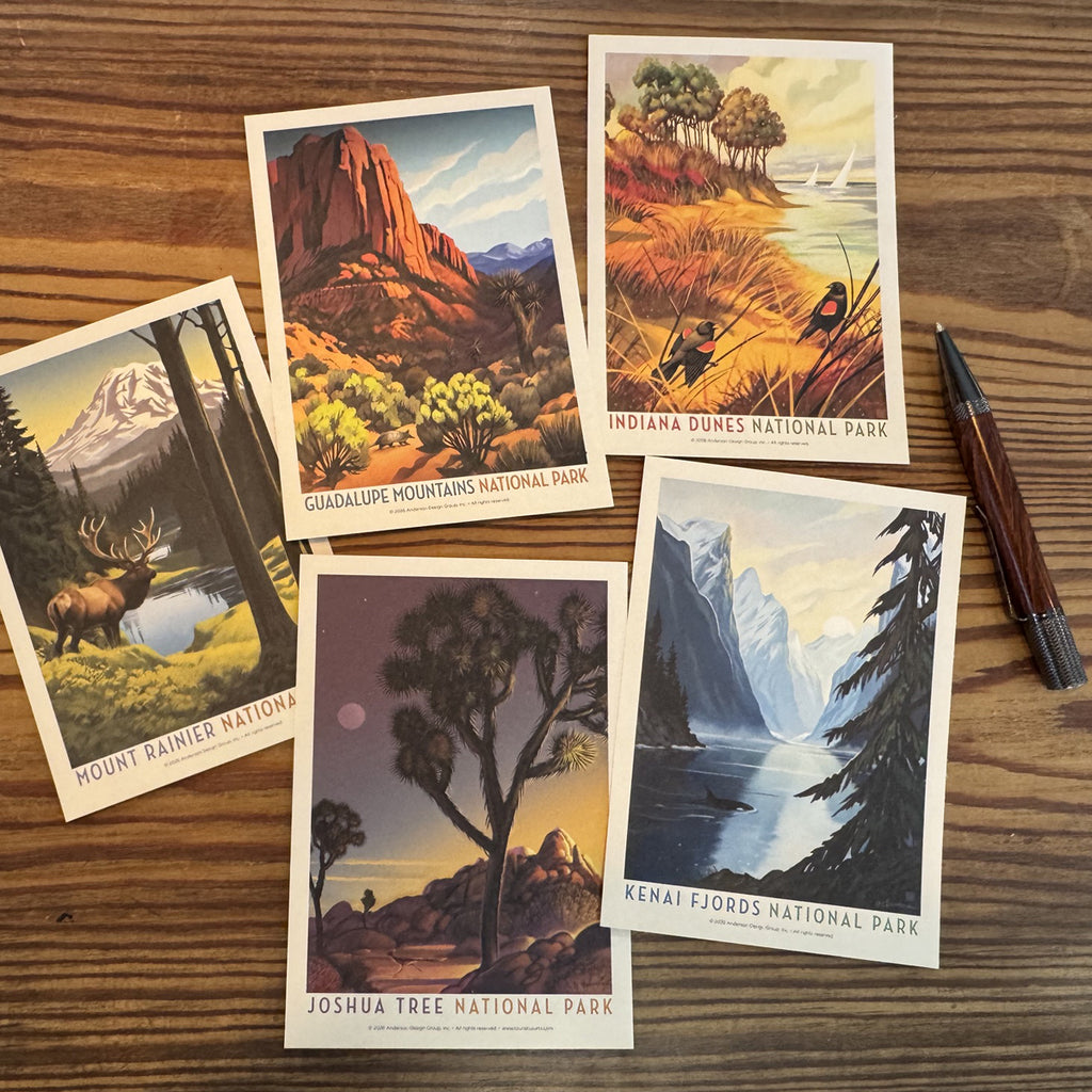 POSTCARDS: National Parks 63-piece Set by Arden von Haeger