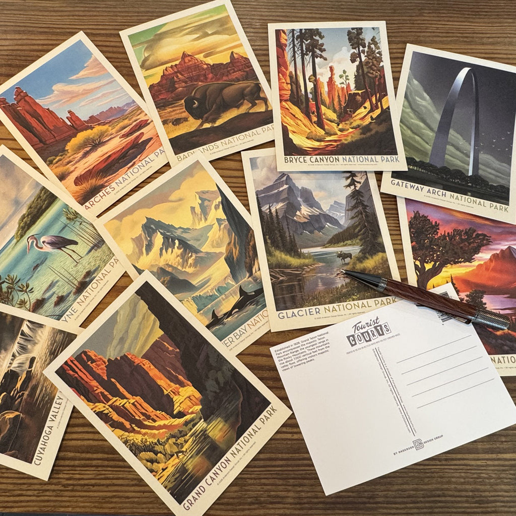 POSTCARDS: National Parks 63-piece Set by Arden von Haeger