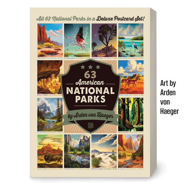POSTCARDS: National Parks 63-piece Set by Arden von Haeger
