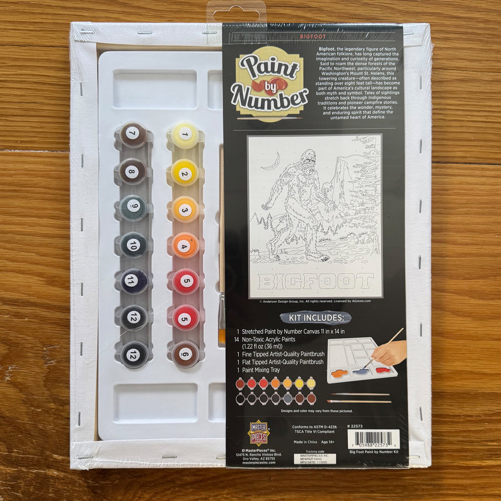 Paint-By-Numbers Kit: Bigfoot