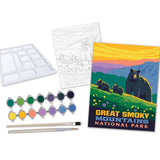 Paint-By-Numbers Kit: Great Smoky Mountains Bears