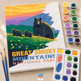 Paint-By-Numbers Kit: Great Smoky Mountains Bears